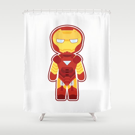 Chibi Iron Man Shower Curtain