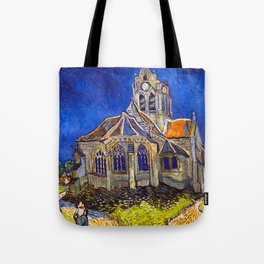 Vincent Van Gogh - The Church at Auvers Tote Bag