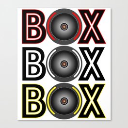 BOX BOX BOX radio call Canvas Print