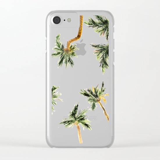 Under the coconut palms Clear iPhone Case