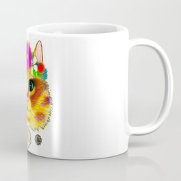 Flower Cat Coffee Mug