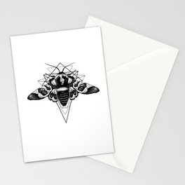Geometric Moth Stationery Cards