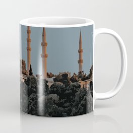 Istanbul at Twilight, Turkey Travel Artwork Coffee Mug | Turkey, Bluemosque, Ottoman, Sunset, Hilltop, Byzantine, Megacity, Turk, Cityscape, Travel 