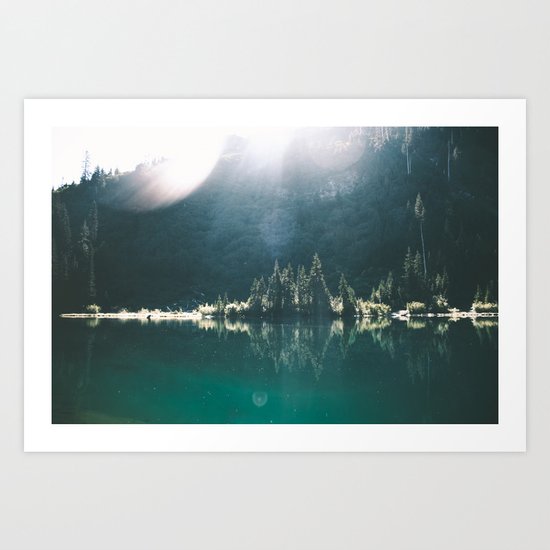Blue Lake Art Print