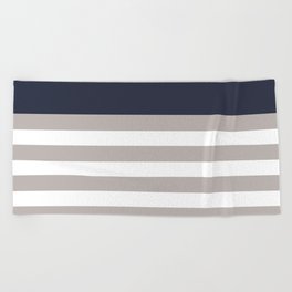 Blue Bretton Stripe Art Beach Towel