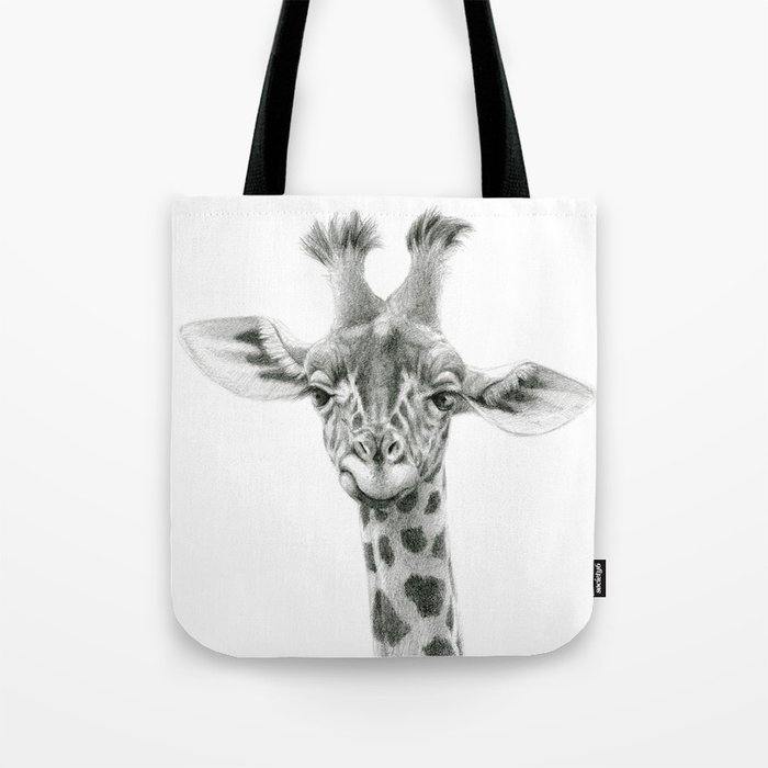 Young Giraffe  G2012-053 Tote Bag