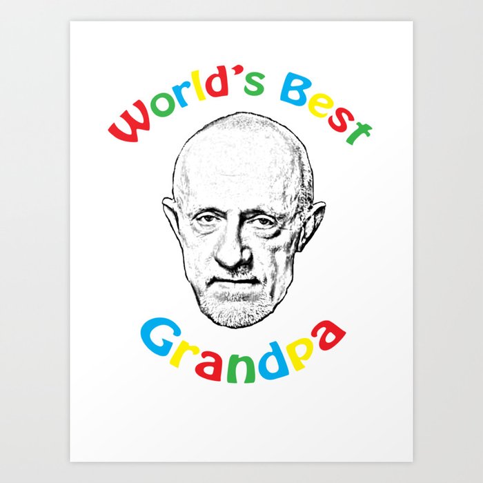 Worlds's Best Grandpa Art Print