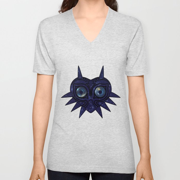 Majora's mask galaxy V Neck T Shirt