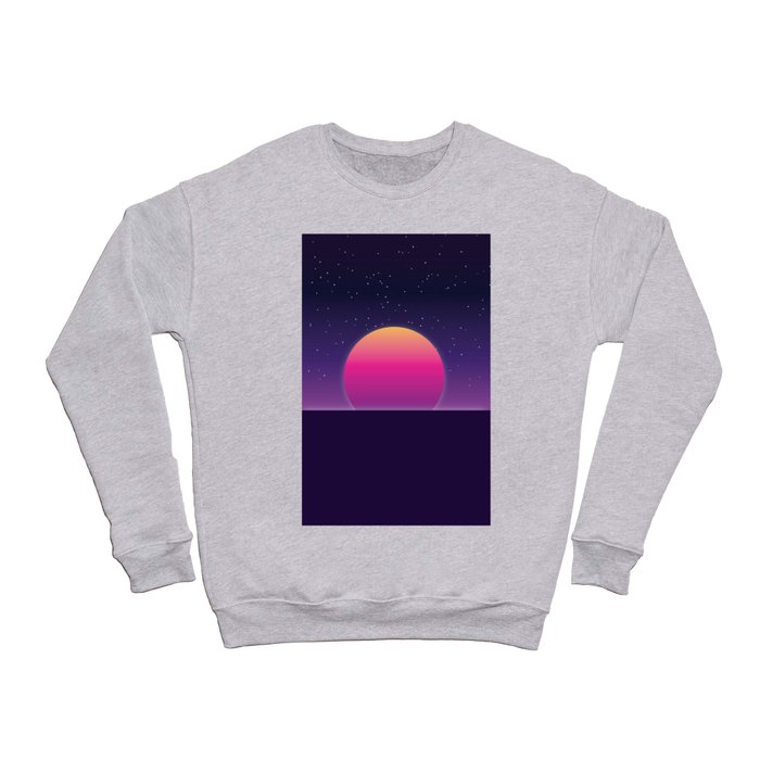 80s Retro Sunset Crewneck Sweatshirt