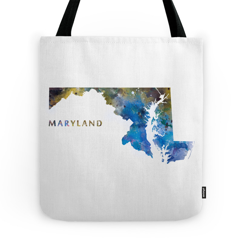 Maryland Tote Bag by artsaren
