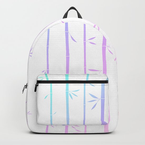 Tropical woody rainbow bamboos Backpack