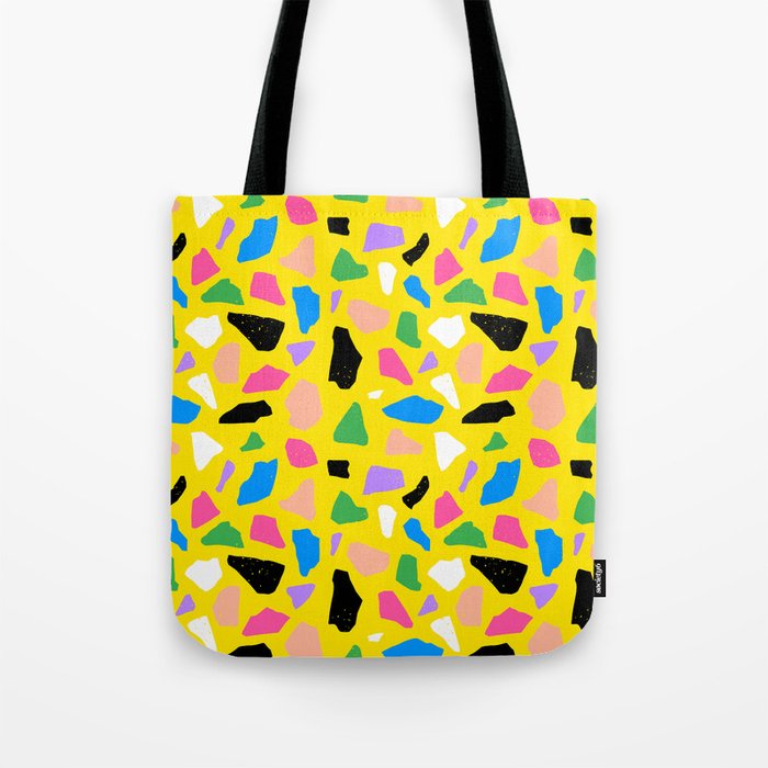 Colorful terrazzo flooring seamless pattern Tote Bag