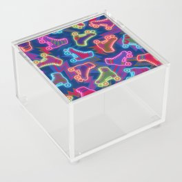 Roller skates - neon 80s Acrylic Box