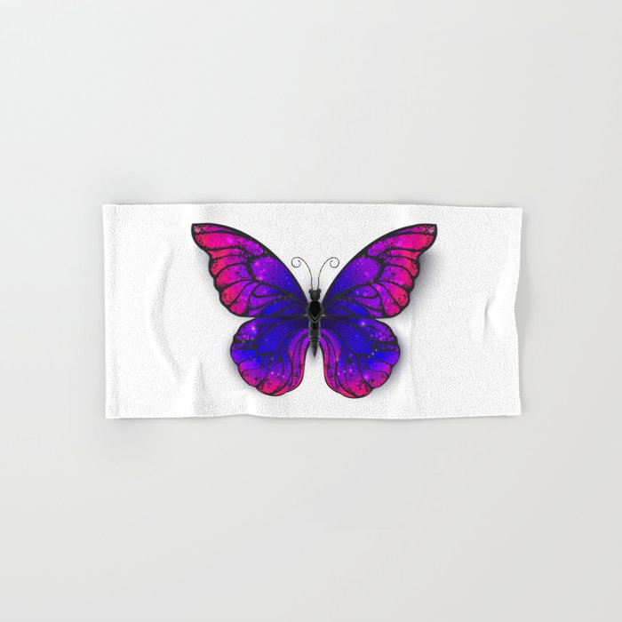 Tricolored Butterfly Hand & Bath Towel