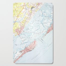 Vintage Map of Ocean City NJ (1952) Cutting Board