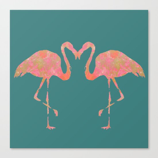 pink flamingo Canvas Print