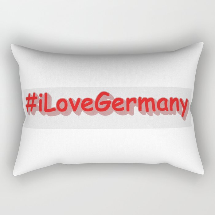 "#iLoveGermany" Cute Design. Buy Now Rectangular Pillow