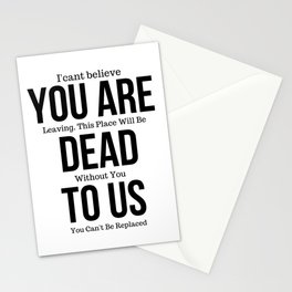 Funny mugs for coworker,You're Dead to Us Now,Colleague Farewell,Retirement Gift,Coworker Goodbye,coworker leaving gift Stationery Card