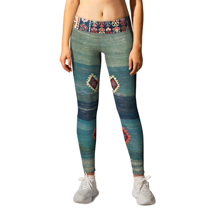 Sivas Antique Turkish Niche Kilim Print Leggings by Vicky Brago