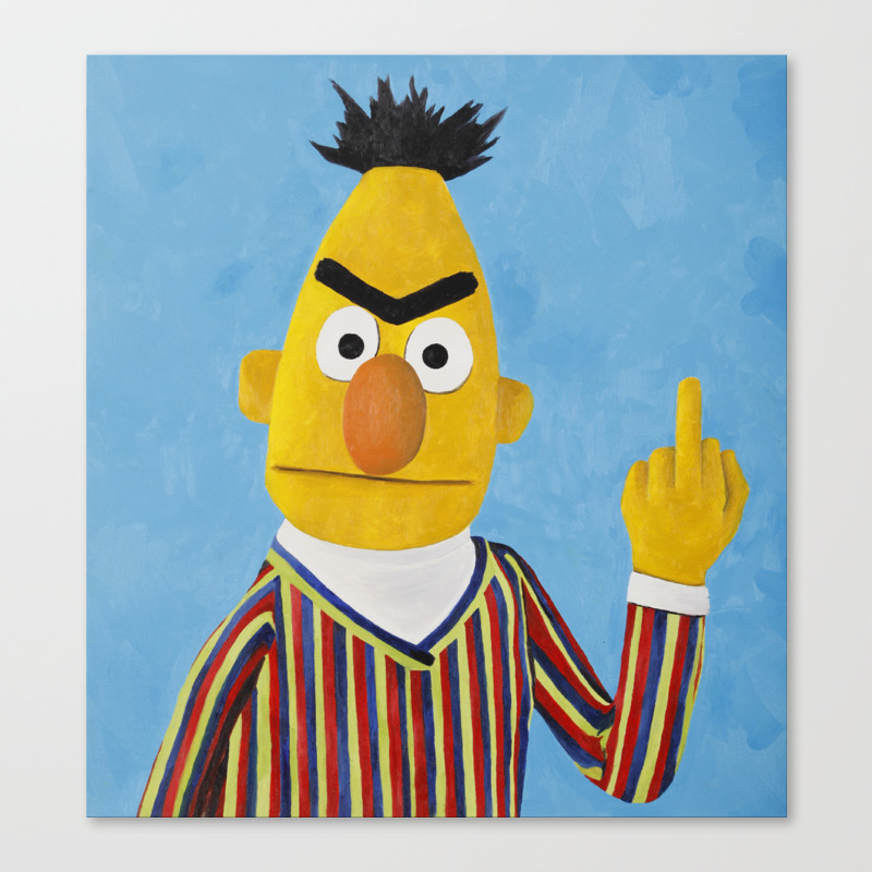 bert-flipping-the-bird-canvas.jpg