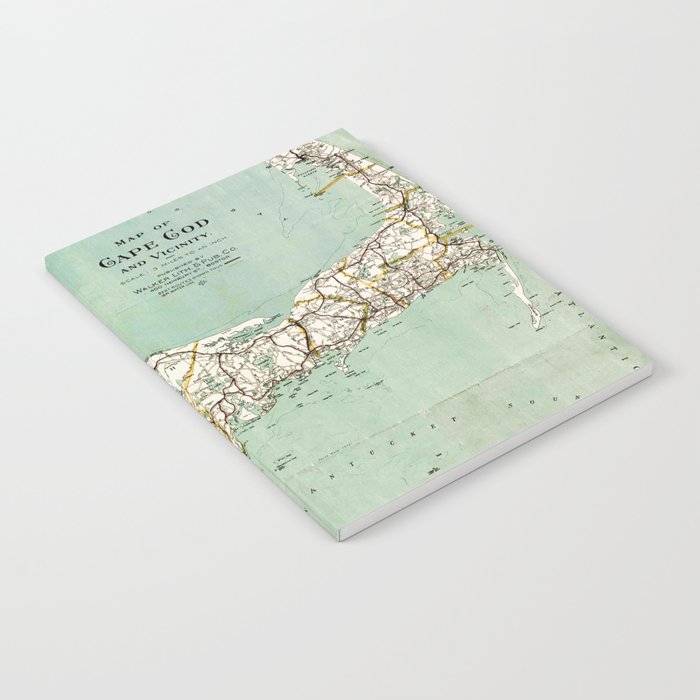 cap cod and vicinity map notebook by mapmaker society6