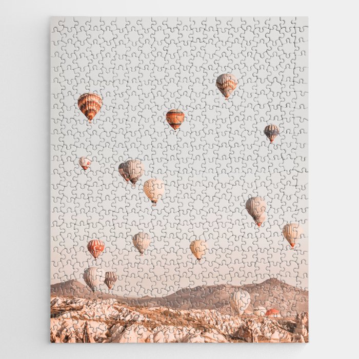 Hot Air Balloons in Sunrise | Vertical Jigsaw Puzzle