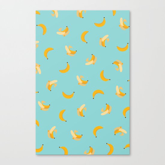 Banana Pattern Canvas Print