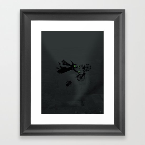 Wicked Bike Trick Framed Art Print