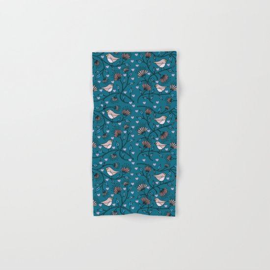 Birds Pattern Hand & Bath Towel