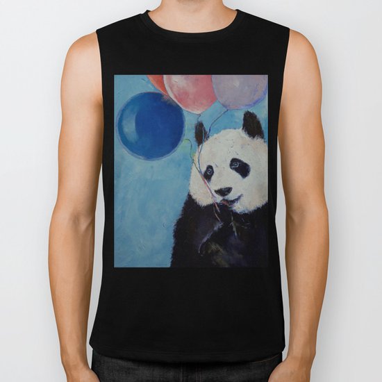 Panda Party Biker Tank