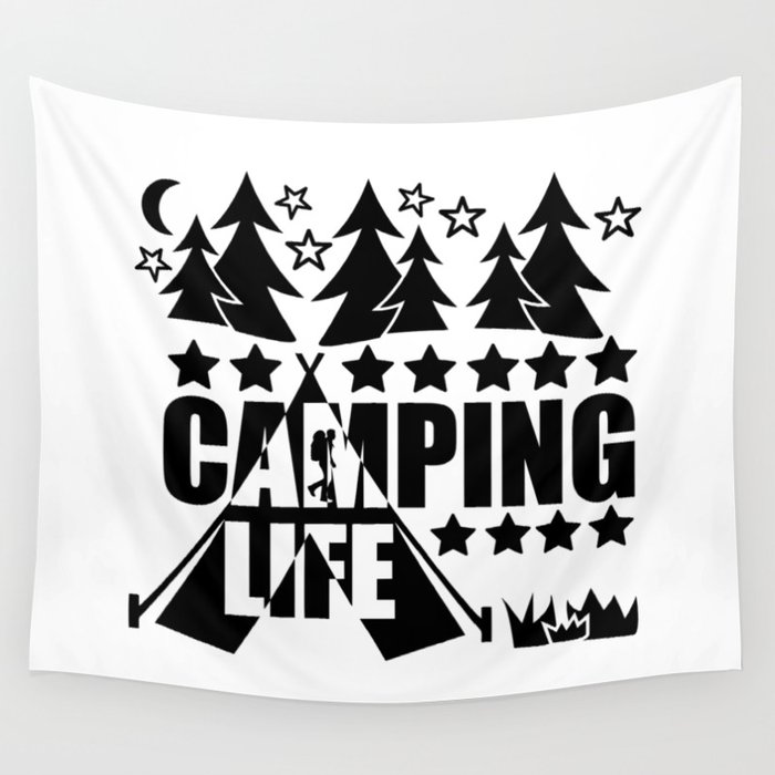 Camping Life Wall Tapestry