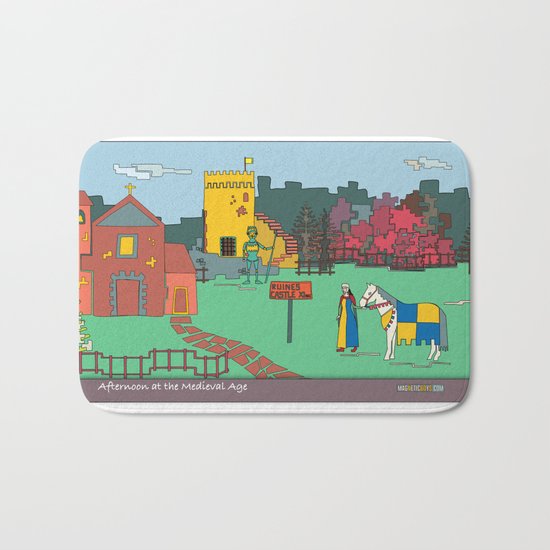 Afternoon at the Medieval Age Bath Mat