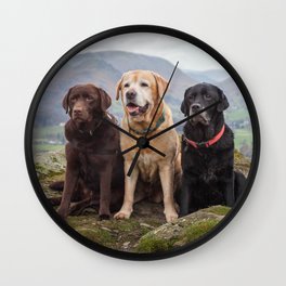 Labradors Wall Clock