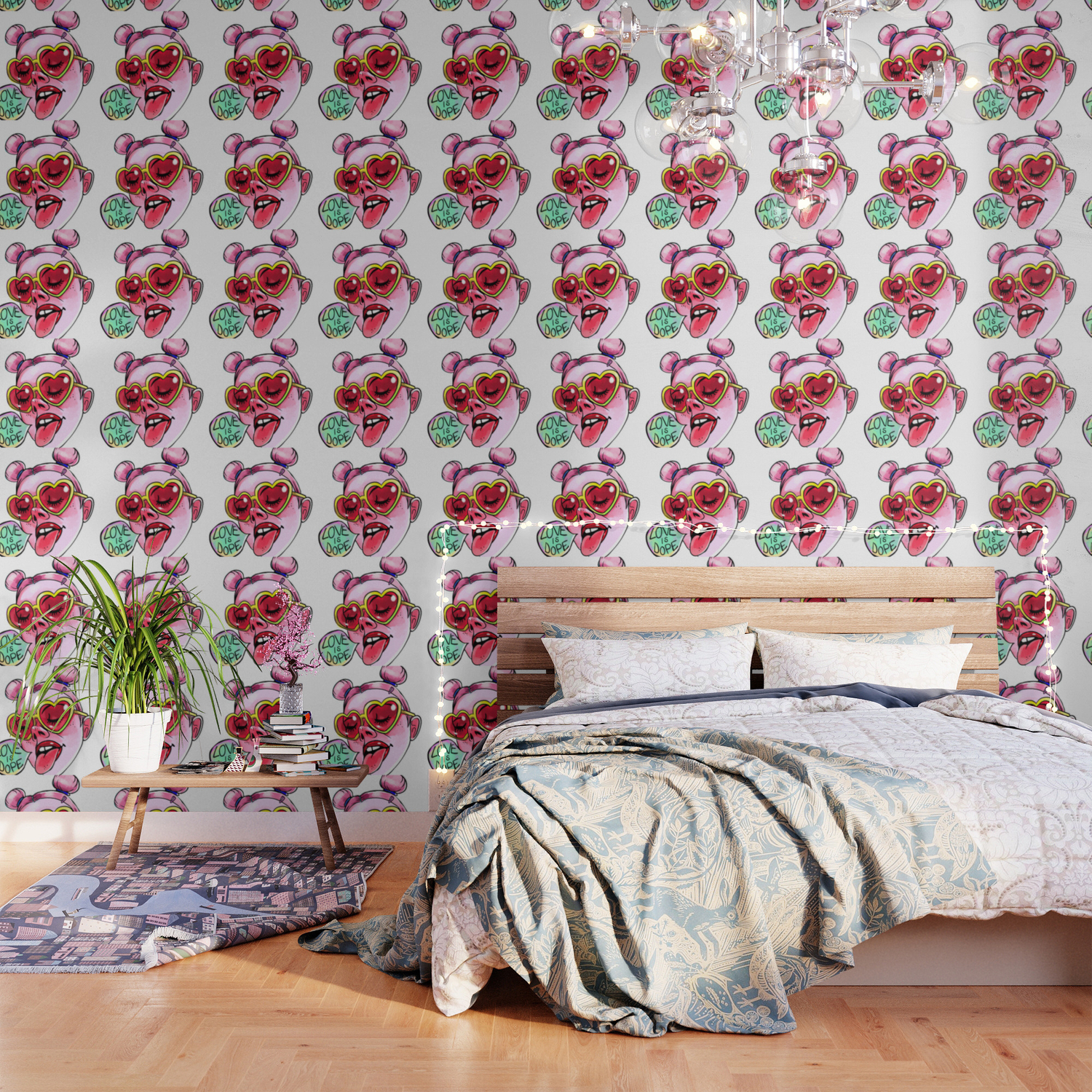 Love Is Dope Wallpaper By Elleinadart Society6