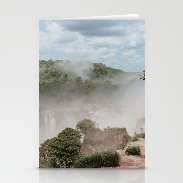 Argentina Photography - Rising Steam From The Iguaza Falls Stationery Cards