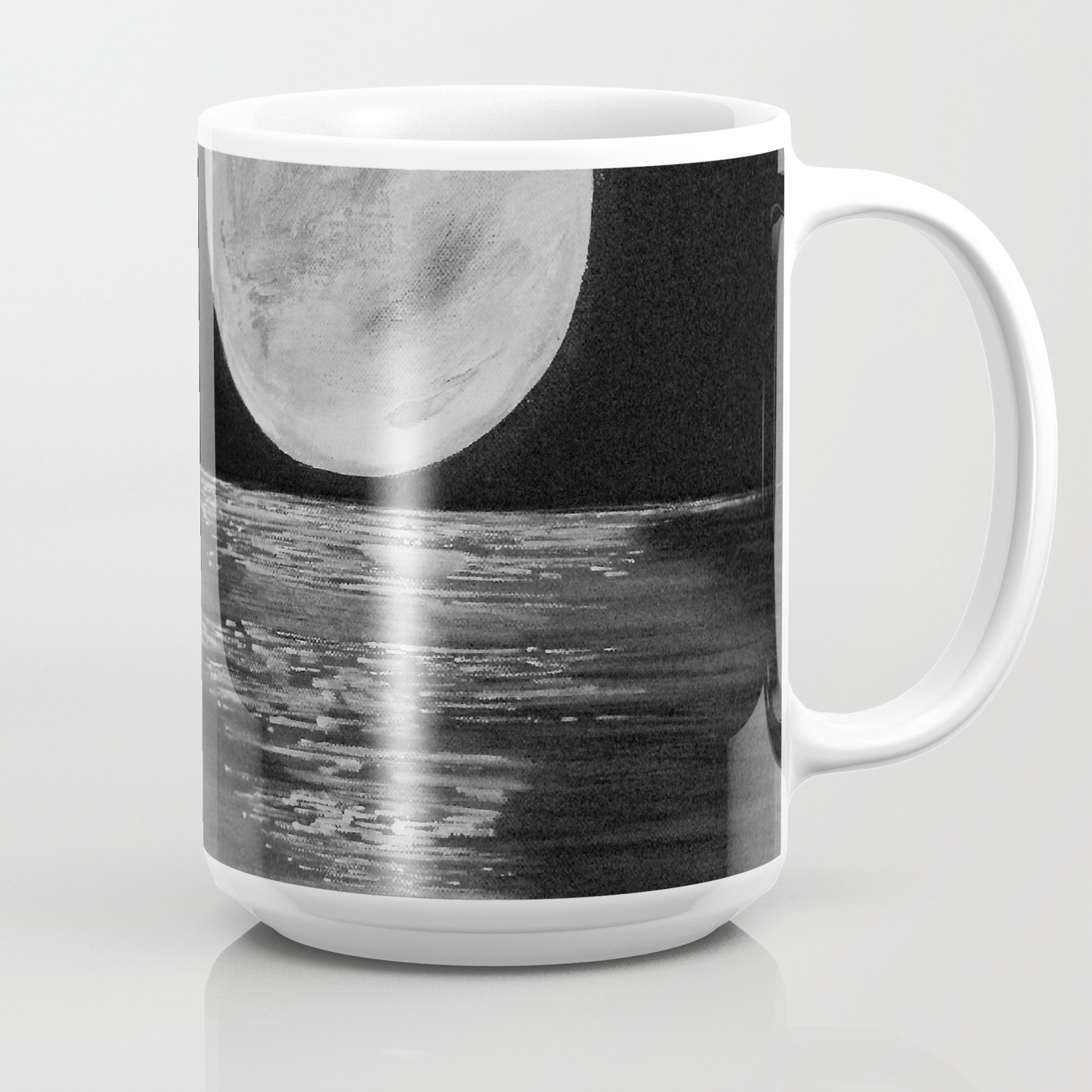 Full Moon Moonlight Water Moon At Night Painting By Jodi Tomer