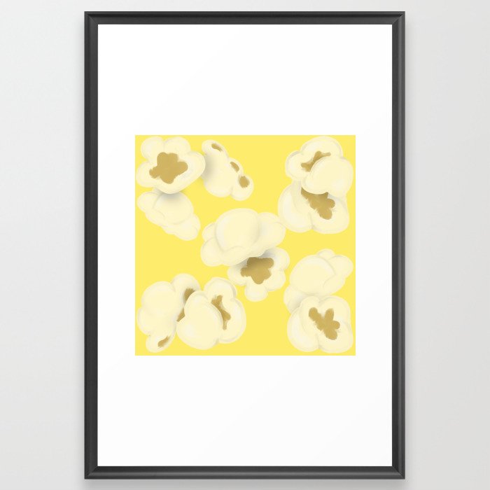 Buttered popcorn Framed Art Print