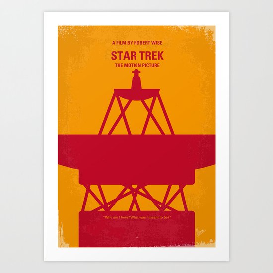 No081 My Star Trek 1 minimal movie poster Art Print