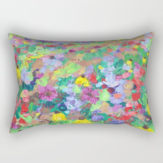 Texas Wildflowers Rectangular Pillow