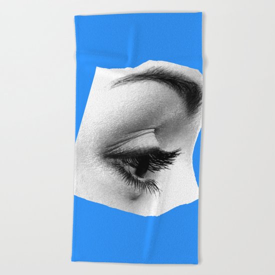 Somber blues Beach Towel