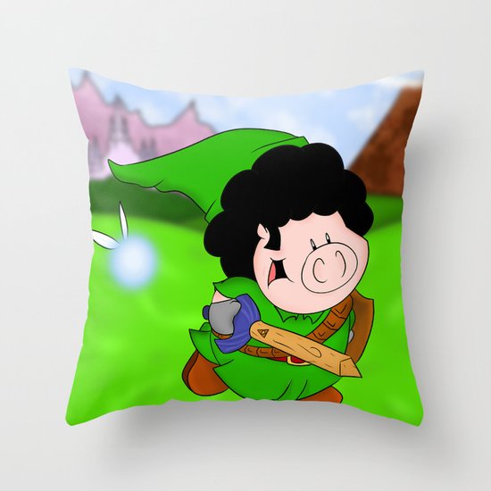 Zelda! Throw Pillow
