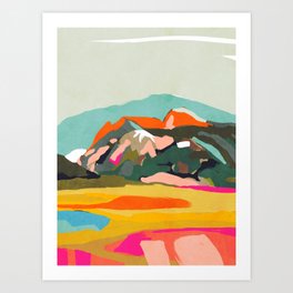 wanderlust abstract Art Print