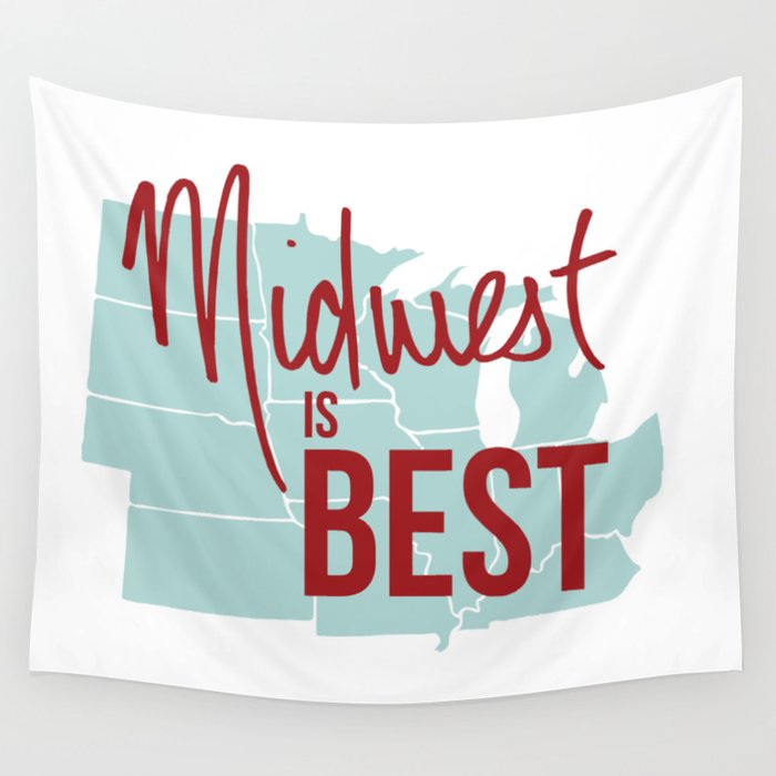 Midwest is Best Wall Tapestry