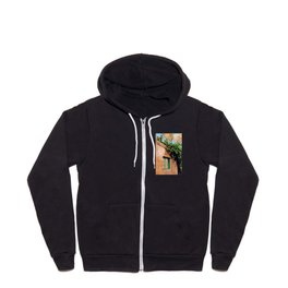 A Calm Place Watercolor Painting Zip Hoodie
