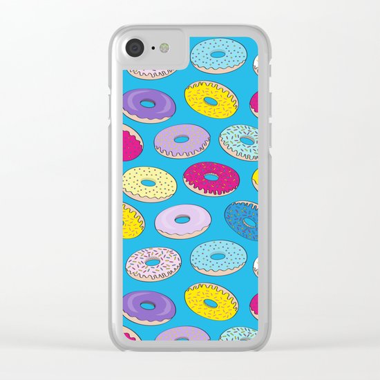 Donuts In The Sky By Everett Co Clear iPhone Case