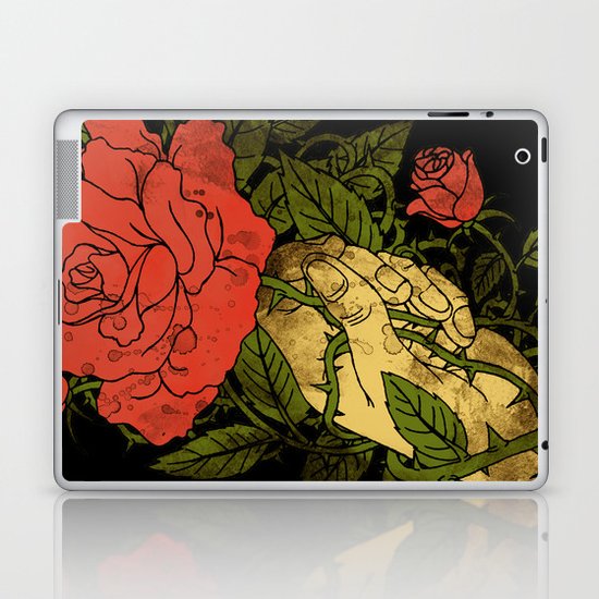 rose in my hand 2.0 Laptop & iPad Skin