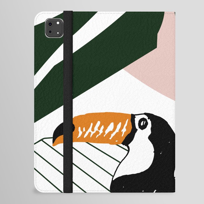Toucan lost in the leaves iPad Folio Case