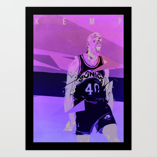 Seattle Reign Man Art Print