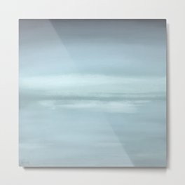 New Day 14 Relaxing Blue - Abstract Art Series Metal Print