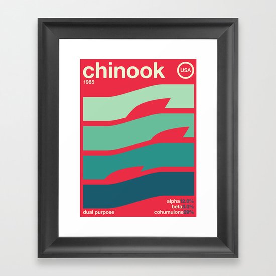 chinook//single hop Framed Art Print